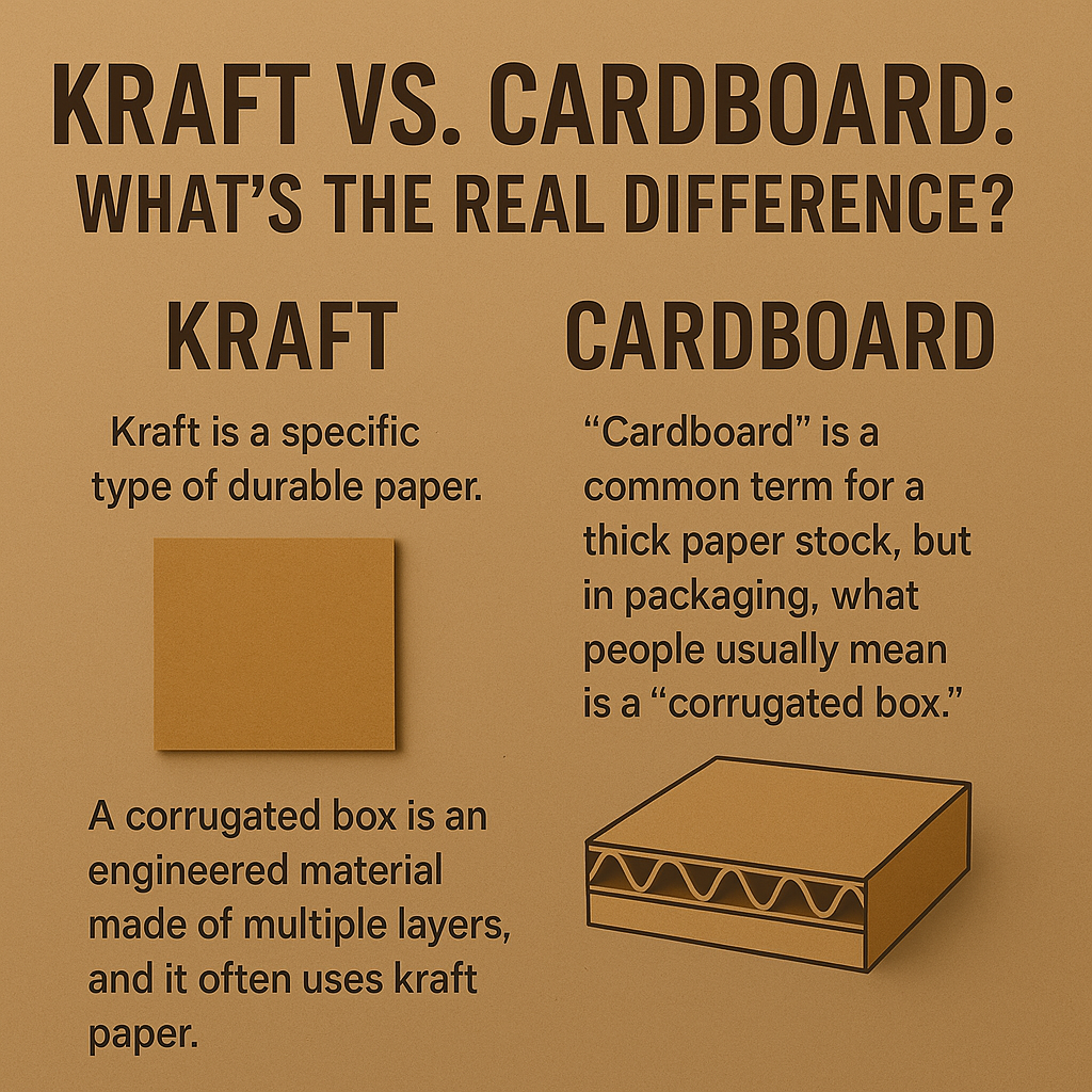 An infographic or diagram showing the layers of a corrugated box: liner, flute, liner